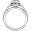 Samantha Halo Setting & Matching Wedding Ring