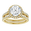 Samantha Halo Setting & Matching Wedding Ring