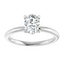 Olivia Oval Moissanite Solitaire Engagement Ring