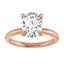 Olivia Oval Moissanite Solitaire Engagement Ring