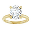 Olivia Oval Moissanite Solitaire Engagement Ring