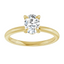 Olivia Oval Moissanite Solitaire Engagement Ring