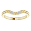 Eloise Curved French Pavé Diamond Wedding Ring