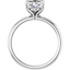 Olivia Oval Moissanite Solitaire Engagement Ring