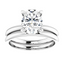 Olivia Oval Moissanite Solitaire Engagement Ring