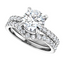 Eloise Hidden Halo French Pavé Setting & Matching Wedding Ring