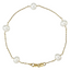 Ophelia Freshwater Pearl Station Bracelet