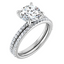 Charlotte Pavé Diamond Setting & Matching Wedding Ring