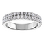 Chloe Pavé Diamond Double Row Wedding Ring