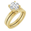 Blair Hidden Halo Solitaire Setting & Matching Wedding Ring