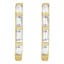 Avery Baguette Lab Grown Diamond Huggie Earrings