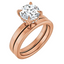 Blair Hidden Halo Solitaire Setting & Matching Wedding Ring