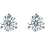 Eliza Round Diamond Martini Stud Earrings