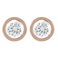 Poppy Round Lab Grown Diamond Bezel Stud Earrings