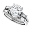 Sophia Three Stone Setting & Matching Wedding Ring