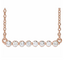 Stevie Single Prong Bubble Diamond Bar Necklace