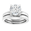 Blair Hidden Halo Solitaire Setting & Matching Wedding Ring