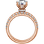 Chloe Hidden Halo Solitaire Setting & Matching Wedding Ring