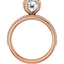 Charlotte Pavé Diamond Setting & Matching Wedding Ring