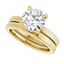 Blair Hidden Halo Solitaire Setting & Matching Wedding Ring