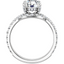 Eloise Hidden Halo French Pavé Setting & Matching Wedding Ring