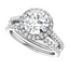 Samantha Halo Setting & Matching Wedding Ring