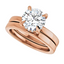 Blair Hidden Halo Solitaire Setting & Matching Wedding Ring