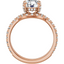 Eloise Hidden Halo French Pavé Setting & Matching Wedding Ring