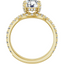 Eloise Hidden Halo French Pavé Setting & Matching Wedding Ring